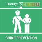 Crime prevention logo logo