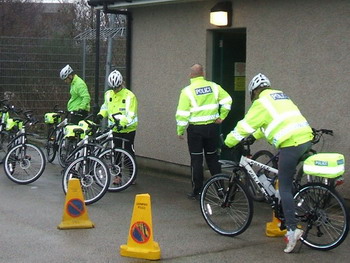 Police bike training photo